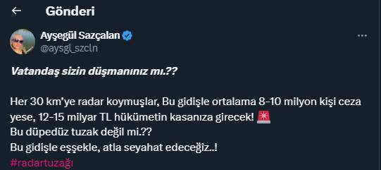 Tedbir mi, tuzak mı? Radar tartışması sosyal medyada 9